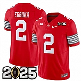 Men's Ohio State Buckeyes #2 Emeka Egbuka Red 2025 CFP Final Patch F.U.S.E. Vapor Limited Stitched Jersey Dzhi,baseball caps,new era cap wholesale,wholesale hats